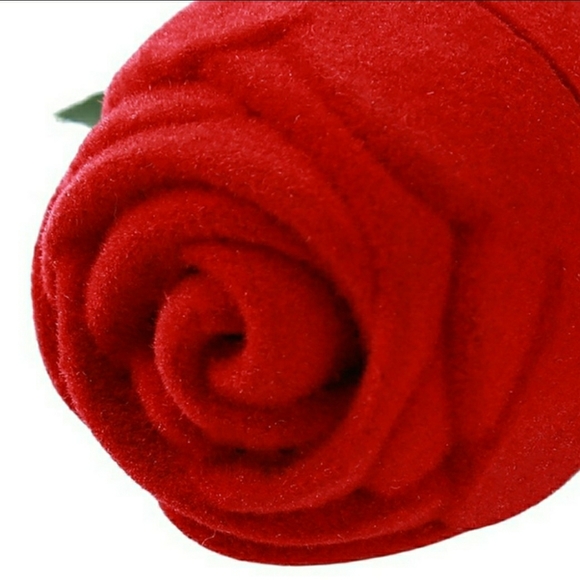 NEW QTY 2!! Rose Ring Box Holder Long Stem Romantic Lovely Ring Engagement - Picture 4 of 12